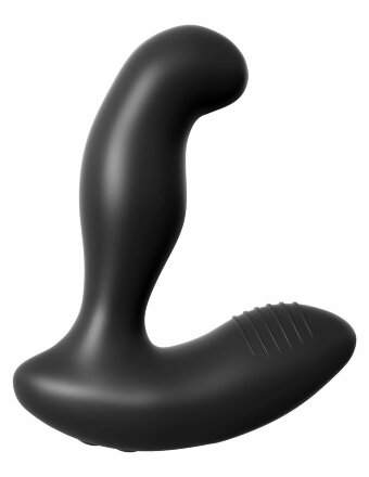 Черный массажер простаты Electro Stim Prostate Vibe с электростимуляцией - 13,3 см. 