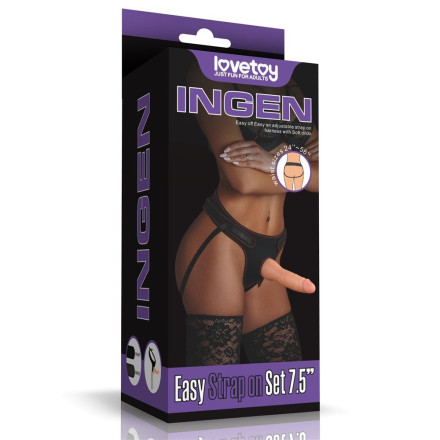 Женский страпон Easy Strapon Set 7.5 - 19 см. 