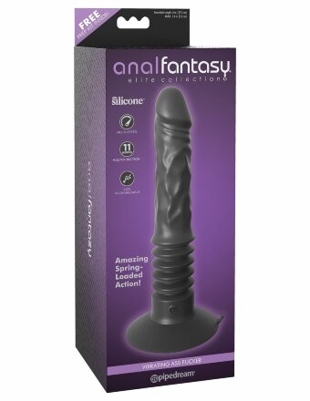 Анальный вибростимулятор Vibrating Ass Fucker с поступательными движениями 