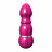 Алюминиевый рельефный вибратор PINK SMALL - 7,5 см. 
