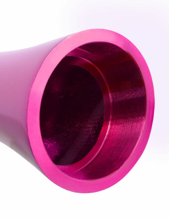 Алюминиевый рельефный вибратор PINK SMALL - 7,5 см. 
