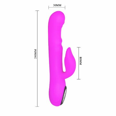 Перезаряжаемый вибратор Intimate с широкой головкой - 24 см. 