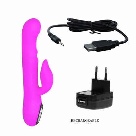 Перезаряжаемый вибратор Intimate с широкой головкой - 24 см. 