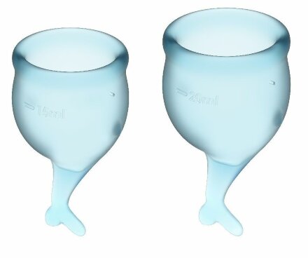 Набор голубых менструальных чаш Feel secure Menstrual Cup 
