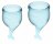 Набор голубых менструальных чаш Feel secure Menstrual Cup 