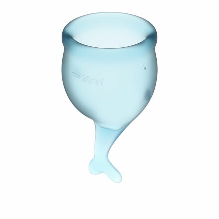 Набор голубых менструальных чаш Feel secure Menstrual Cup 