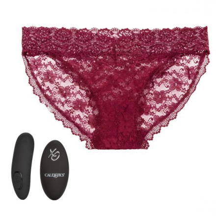 Кружевные трусики с клиторальным вибратором Remote Control Panty Set S/M 
