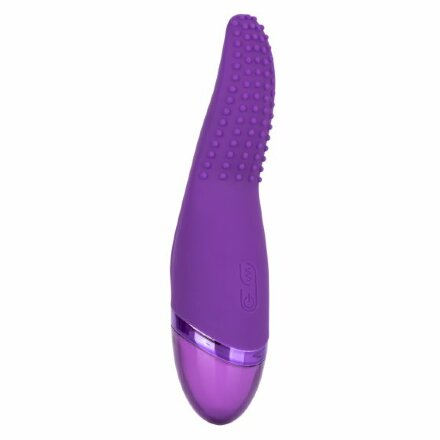 Фиолетовый вибромассажер Aura Tickler с шишечками - 17,25 см. 