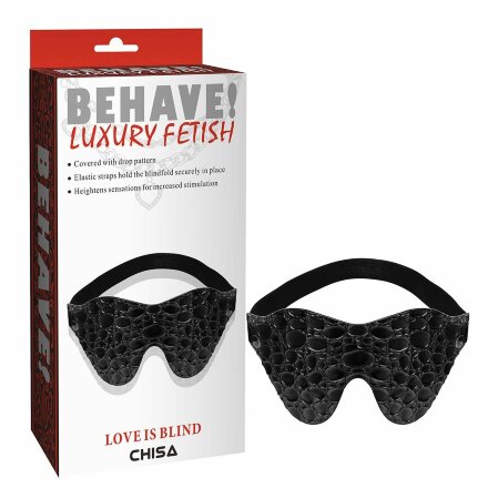 Черная маска на глаза Behave 