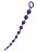 Фиолетовая силиконовая анальная цепочка Grape - 35 см. 