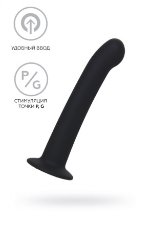 Черный анальный фаллоимитатор Rocus - 15 см. 