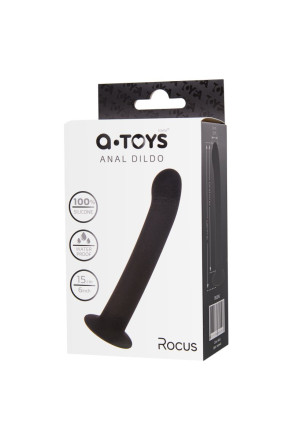 Черный анальный фаллоимитатор Rocus - 15 см. 