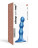 Голубая насадка Strap-On-Me Dildo Plug Balls size S 