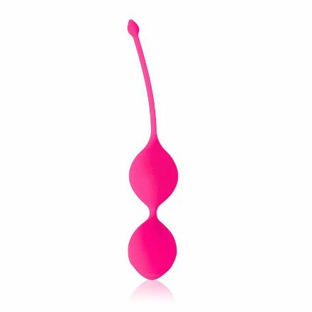 Розовые вагинальные шарики Cosmo с хвостиком 
