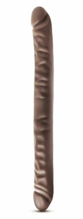 Коричневый двусторонний фаллоимитатор 18 Inch Double Dildo - 45,7 см. 