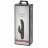 Черный вибратор с клиторальным отростком Greedy Girl Slimline Rabbit Vibrator - 22,8 см. 