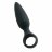 Чёрная анальная пробка Butt Plug - 10,8 см. 