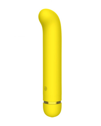 Желтый перезаряжаемый вибратор Flamie - 18,5 см. 