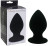 Черный виброплаг с выносным пультом Anal Plug XL - 11,4 см. 