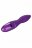 Фиолетовый вибромассажер Aura Wand - 21,5 см. 