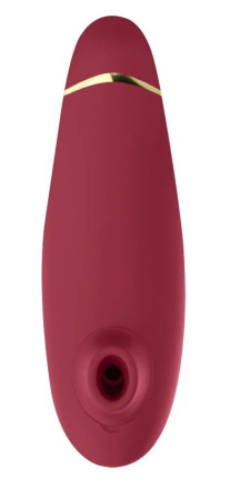 Бордовый клиторальный стимулятор Womanizer Premium 2 