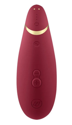 Бордовый клиторальный стимулятор Womanizer Premium 2 