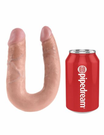 Двусторонний фаллоимитатор U-Shaped Medium Double Trouble - 34,6 см. 
