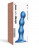 Голубая насадка Strap-On-Me Dildo Plug Balls size L 
