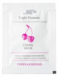 Эликсир для интимного ухода Triple Pleasure &quot;Горячая вишня&quot; - 3 мл.