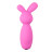 Розовый мини-вибратор Mini Bunny Vibe - 8 см. 