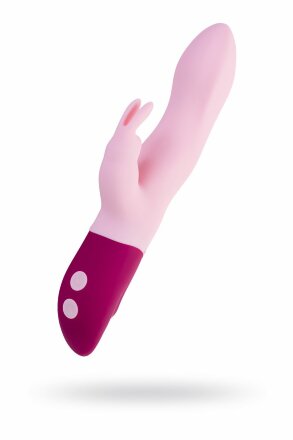 Розовый вибратор-кролик Hello Rabbit - 24,5 см. 