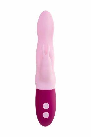 Розовый вибратор-кролик Hello Rabbit - 24,5 см. 