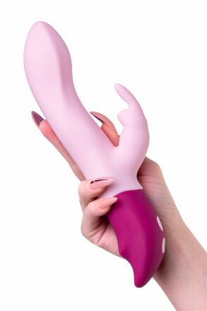 Розовый вибратор-кролик Hello Rabbit - 24,5 см. 
