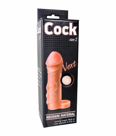 Фаллоудлинитель с кольцом COCK size S - 13,5 см. 