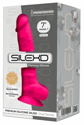 Розовый фаллоимитатор-реалистик Premium Dildo 7&quot; Model 1 Premium - 17,5 см. 