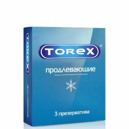 Презервативы Torex &quot;Продлевающие&quot; с пролонгирующим эффектом - 3 шт.