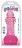Розовый гелевый фаллоимитатор Slim Stick with Balls - 15,2 см. 