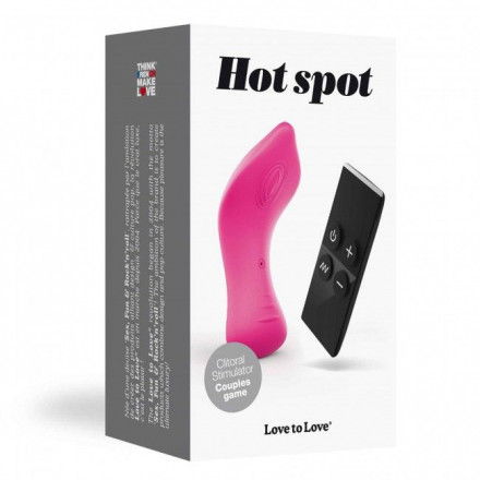 Ярко-розовый вибратор в трусики Hot Spot 