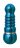 Голубой аллюминиевый вибратор BLUE SMALL - 7,5 см. 