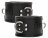 Черные поножи Restraint Ankle Cuff With Padlock 