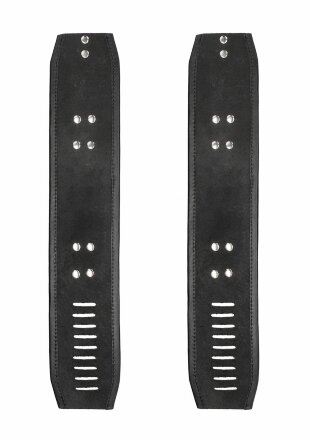 Черные поножи Restraint Ankle Cuff With Padlock 