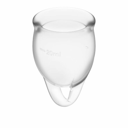 Набор прозрачных менструальных чаш Feel confident Menstrual Cup 