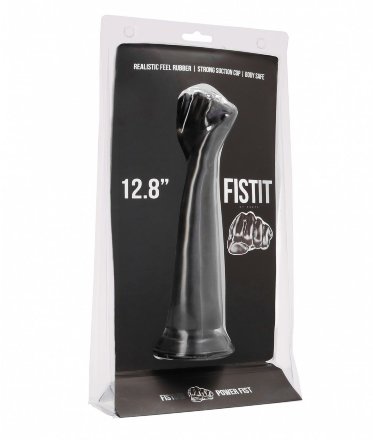 Чёрный кулак для фистинга Fisting Power Fist - 32,5 см. 