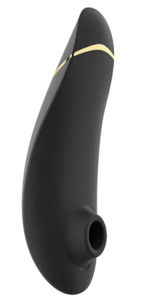 Черный клиторальный стимулятор Womanizer Premium 2 