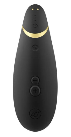 Черный клиторальный стимулятор Womanizer Premium 2 