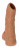 Телесная открытая насадка-реалистик с подхватом мошонки Nude Sleeve S - 10 см. 