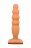 Телесный анальный стимулятор Large Bubble Plug - 14,5 см. 