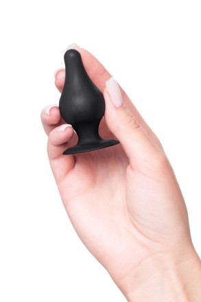Черная анальная втулка Spade XS - 6,5 см. 