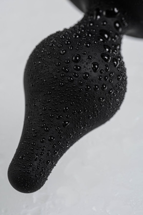 Черная анальная втулка Spade XS - 6,5 см. 