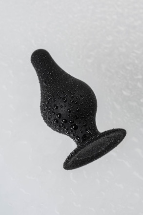 Черная анальная втулка Spade XS - 6,5 см. 